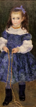 Renoir 1876 Girl with a Jump Rope (Portrait of Delphine Legrand)