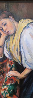 Cezanne Young Italian Woman at a Table ca 1895-1900