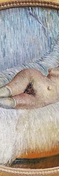 Van Gogh 1887 Reclining Nude (Femme nue étendue sur un lit)