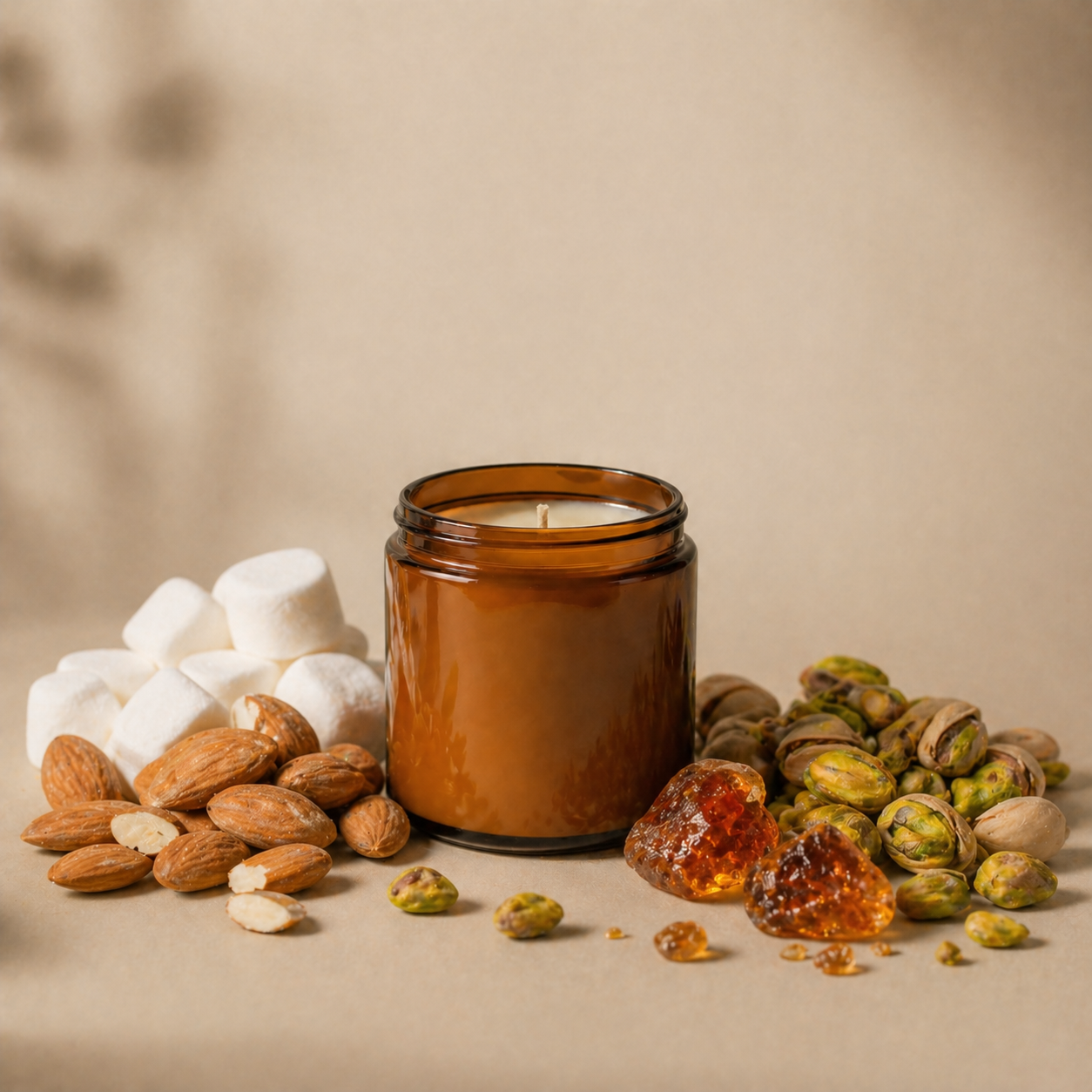 Green Pistachio & Marshmallow Scented Soy Candle