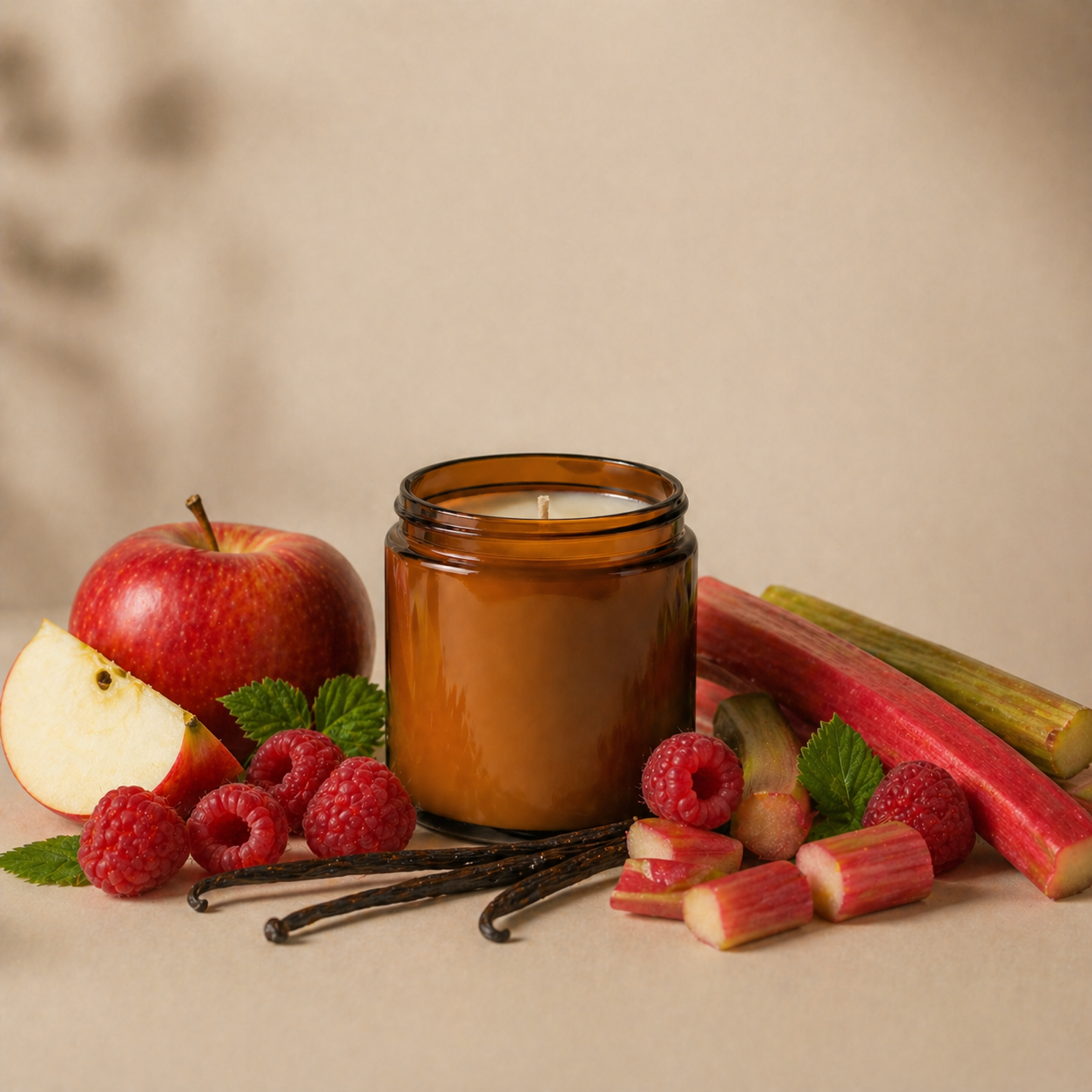 Rhubarb & Custard Scented Soy Candle