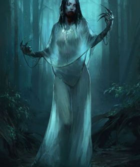 Woman possessed in the woods