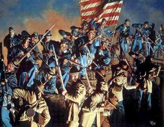 Image of men fighting in Civil War