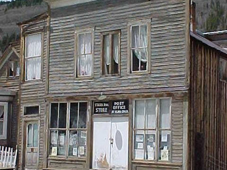 Image of a building in a western ghost town