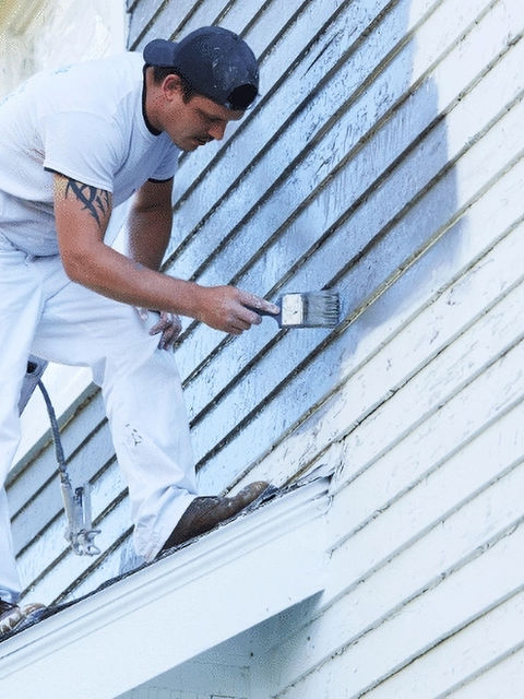 CAUSED BY NOT SCRAPING AND SANDING TO REMOVE ALL OLD EXSITING LOOSE FLAKING AND PEELING PAINT, PRIOR TO APPLICATION OF NEW FINISH PAINT TOPCOAT