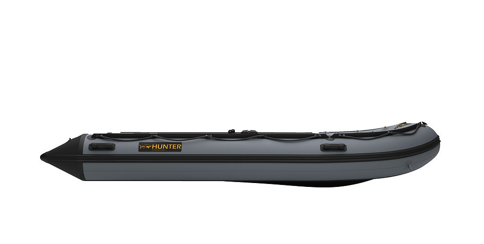 hunter inflatable boat side view