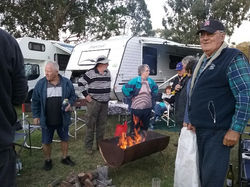 Campfire ready for Cooking