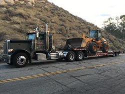 mora-transport-flat-bed-front end loader