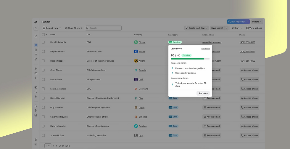 Apollo.io interface
