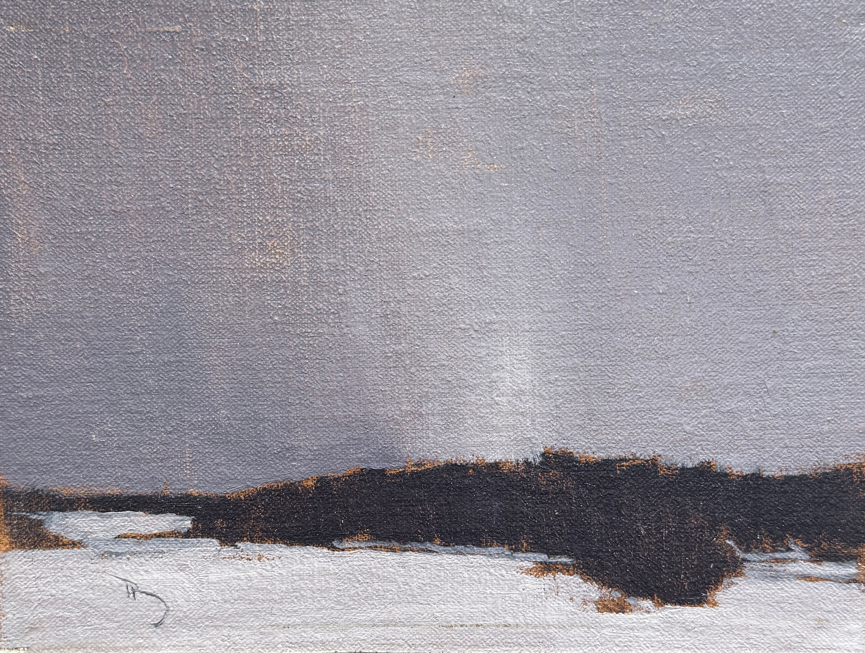 Winter, 6x8, oil on linen, unframed