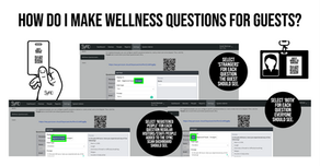 How do I make wellness questions for guests?