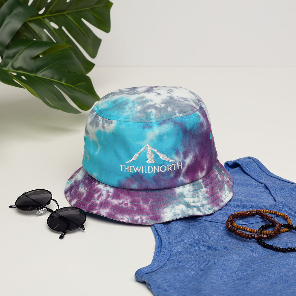 The Wild North Tie-dye bucket hat
