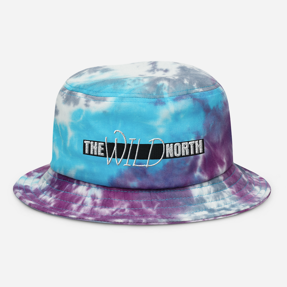 The Wild North Tie-dye bucket hat