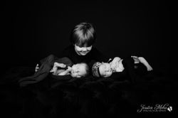 Twin newborn baby portrait photography studio Howell Michigan--7
