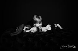 Twin newborn baby portrait photography studio Howell Michigan--6