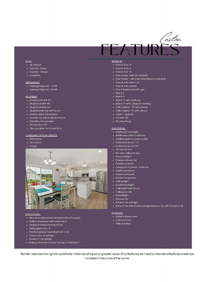 Bright kitchen features list: New Construction homes and townhomes