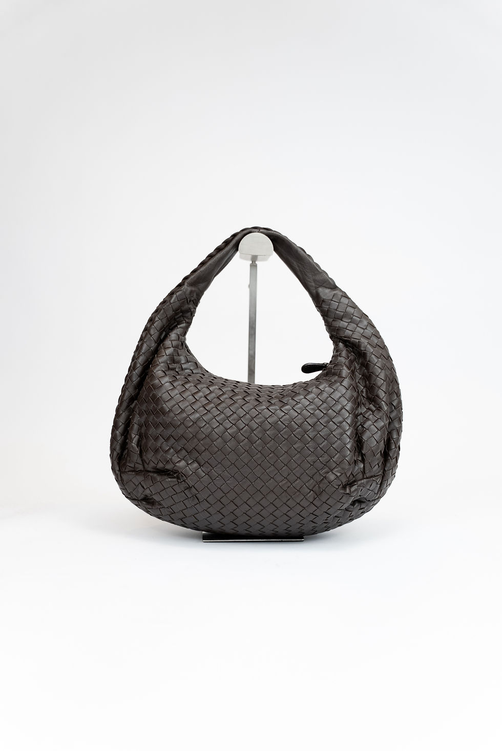 Miniaturbild: Hobo Medium – Dunkelbraun Intrecciato Leder -2012