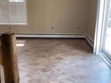 Want to know how to tile a room? Check out this Den, Laundry Room, and Powder Room Makeover! 