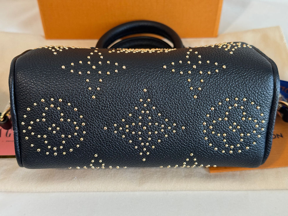 Thumbnail: Speedy Nano Bandouliere Studded Leather Noir 