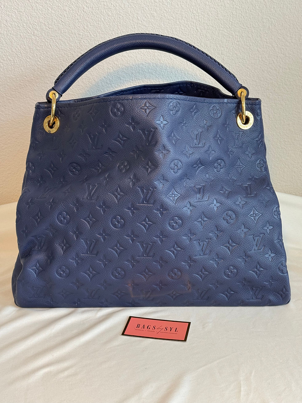 Thumbnail: Artsy MM Monogram Empreinte Leather Celeste Blue 