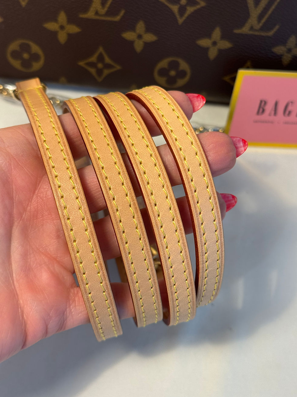 Thumbnail: Pallas Clutch Crossbody Monogram Cerise