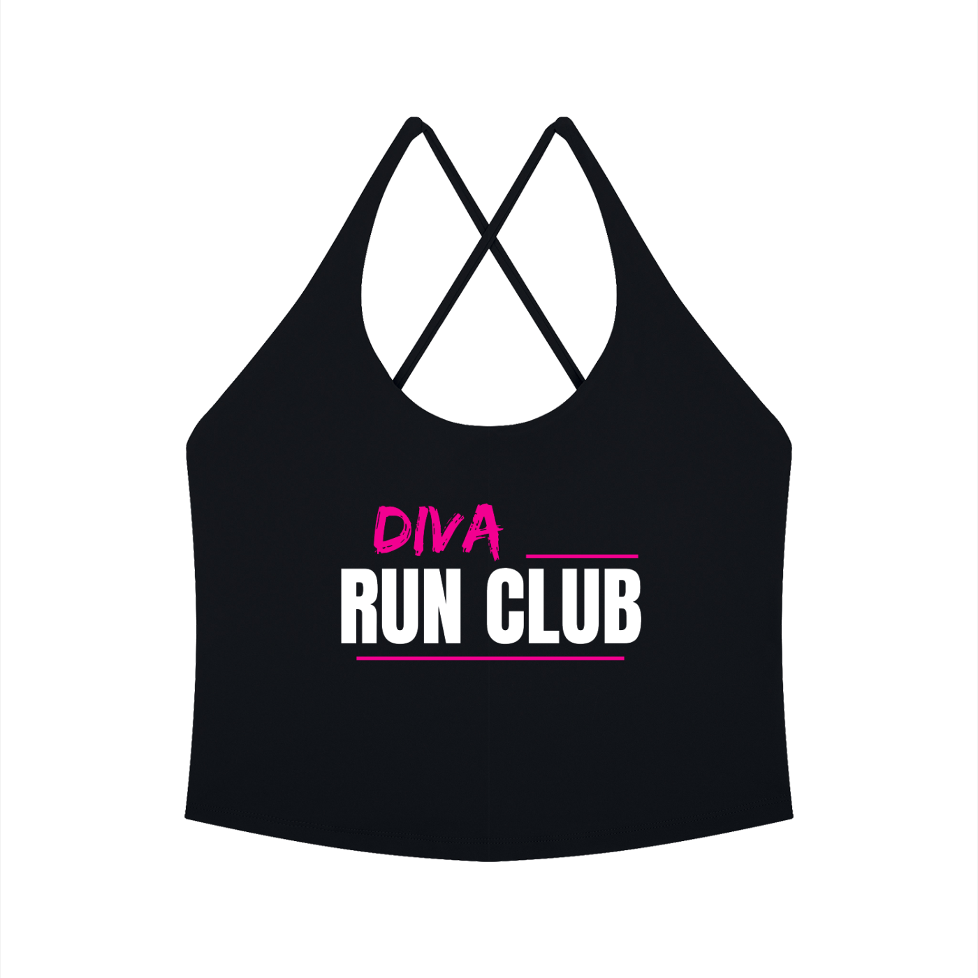 Diva Run Club Halter Tank Top