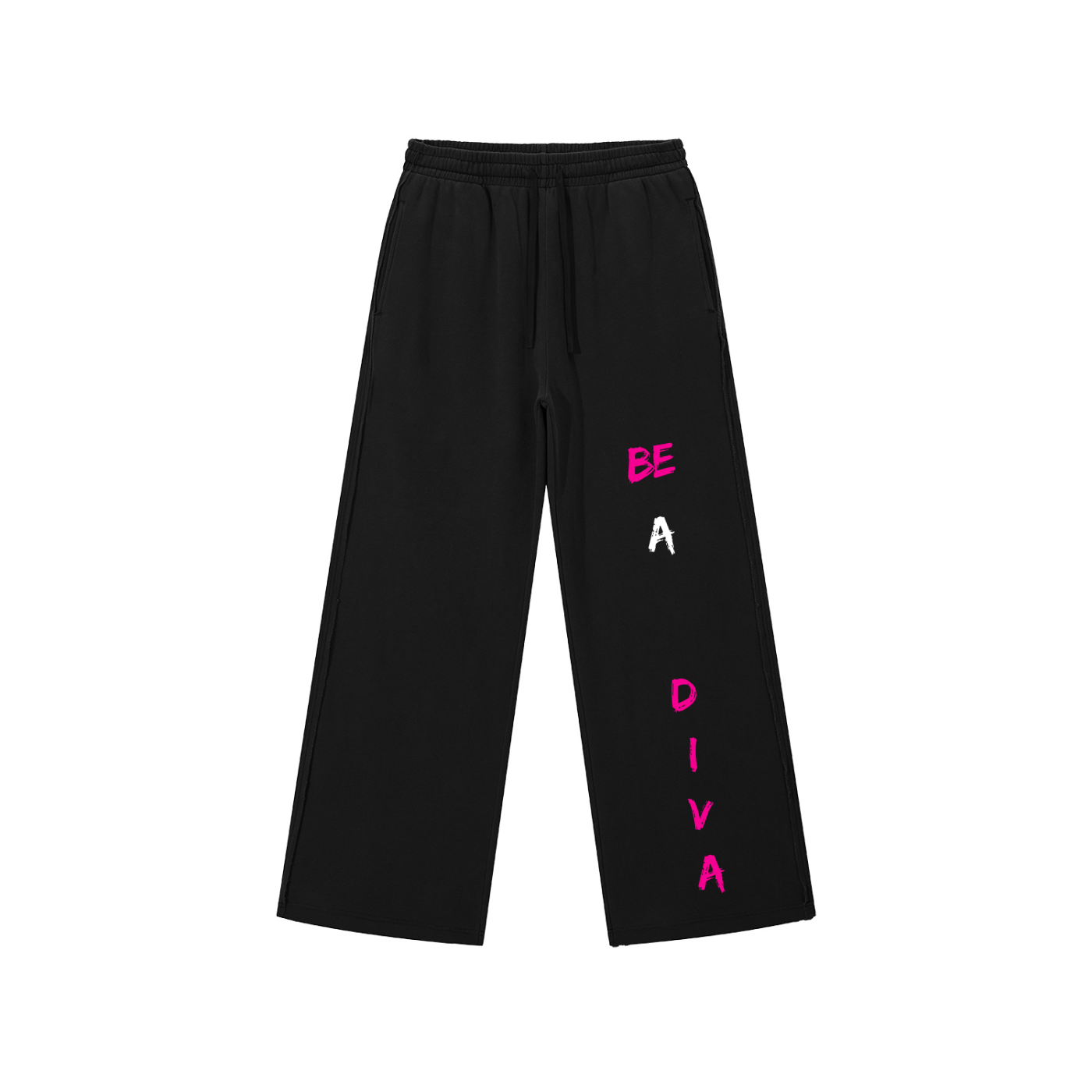 Diva Jawn Snow Washed Raw Edge Sweatpants