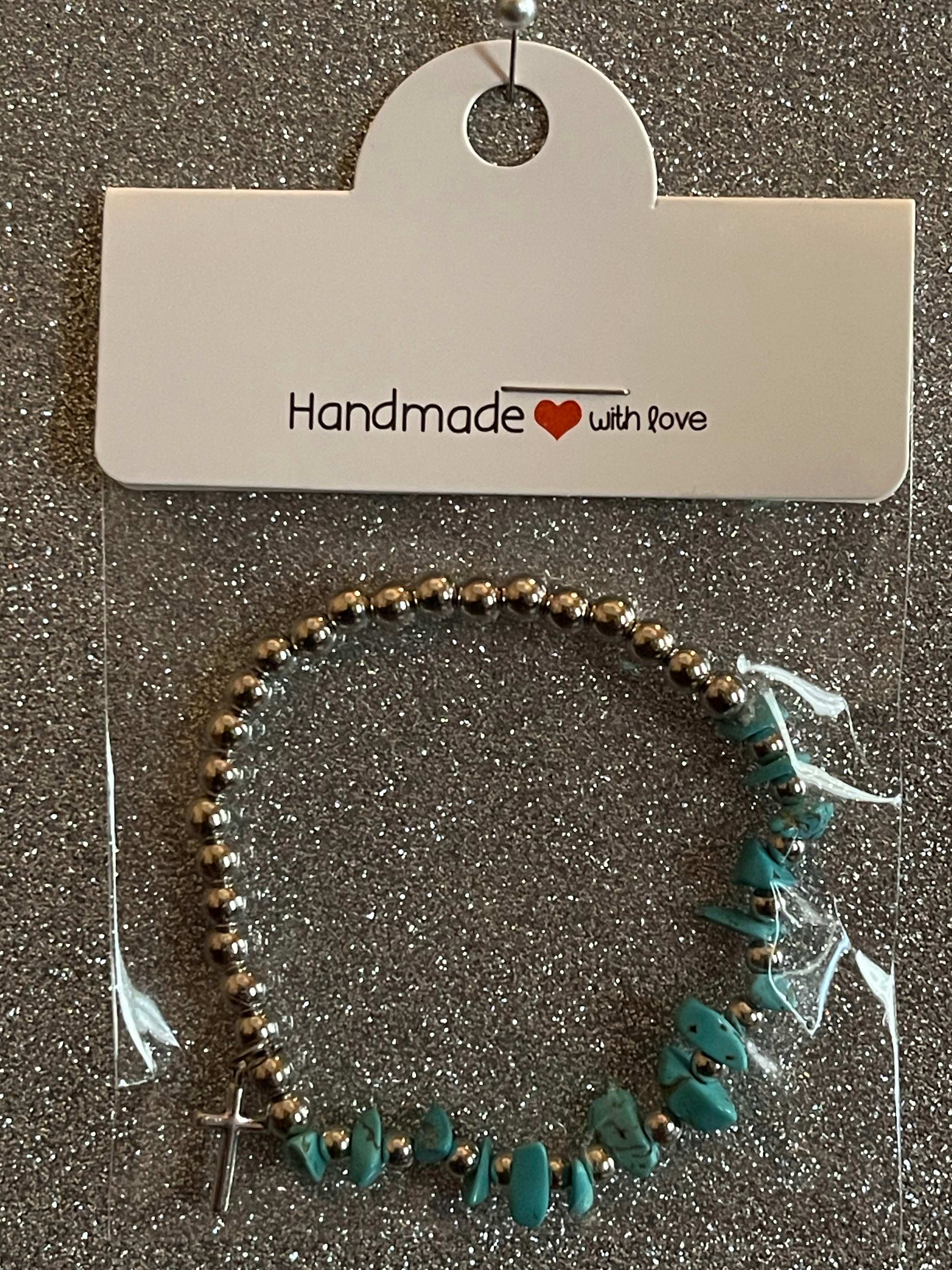 silver and turquoise