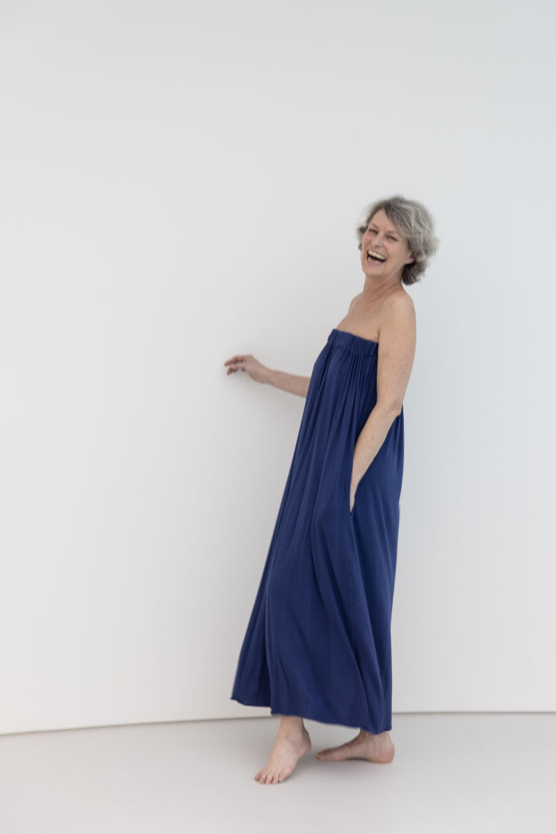 Robe bustier Vénus jersey bleu