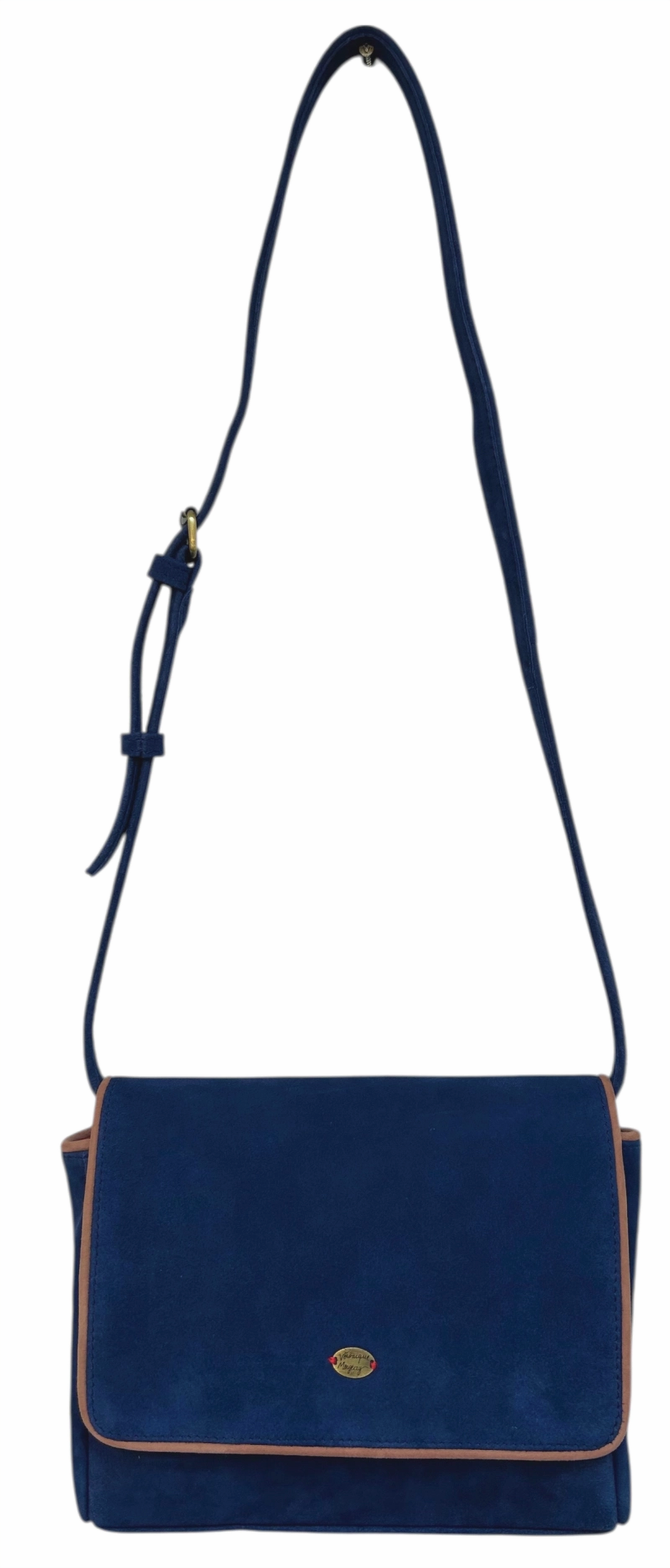 Sac bandoulière Noah daim bleu