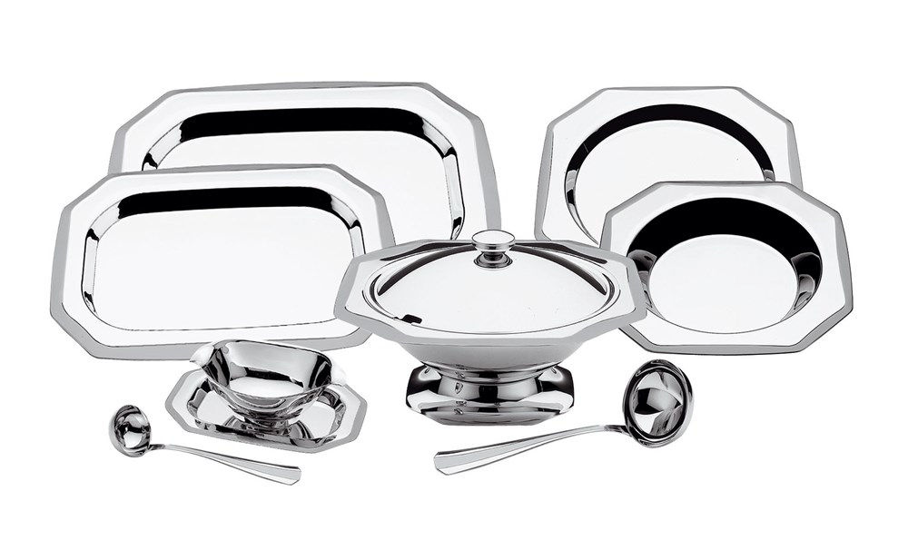 Jogo de baixelas inox Ópera 8 peças -Tramontina