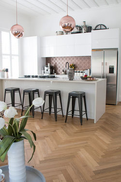 Herringbone Bone pattern - Kitchen