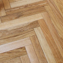 Close-up of Herringbone flooring