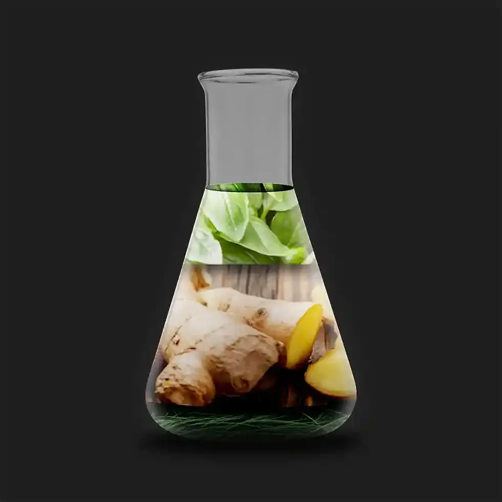 Oda kokusu Aaron'dan bir Erlenmeyer şişesi içinde koku piramidi