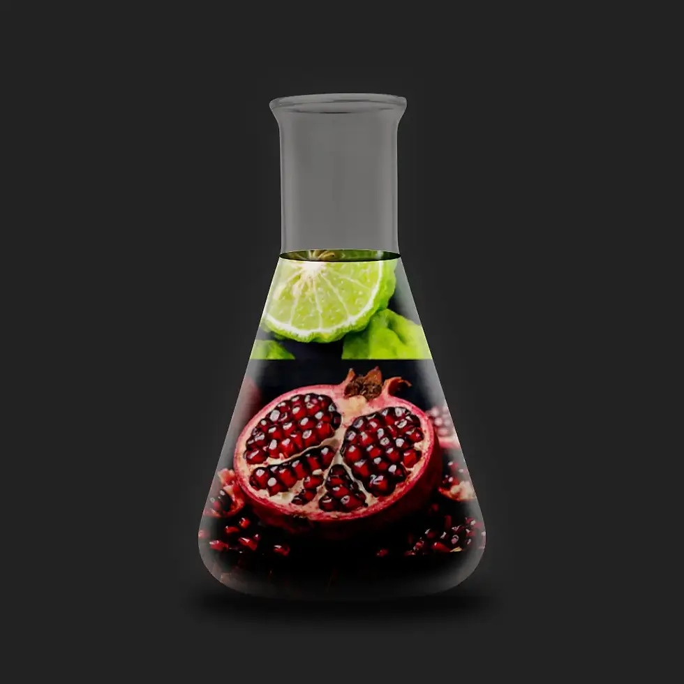 Duftpyramide in einem Erlenmeyerkolben aus dem Raumduft Ruby Summer