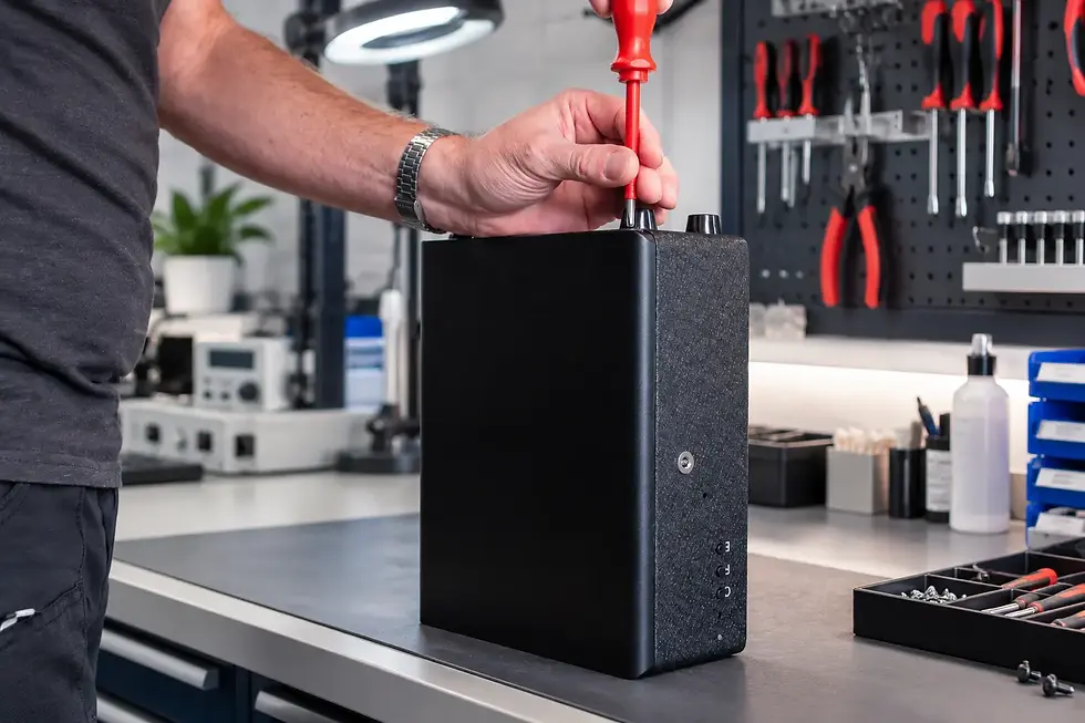 Professionelle Reparaturwerkstatt mit Schraubendreher.webp