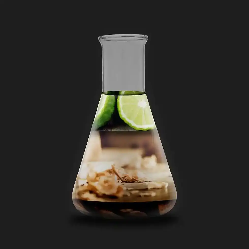 Scent pyramid in an Erlenmeyer flask from the room fragrance Timber Wind