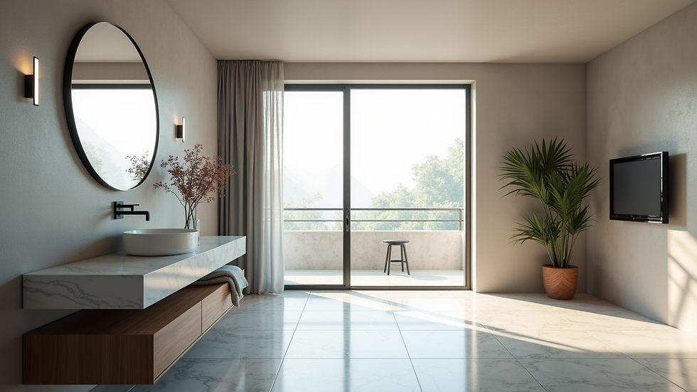 Vista frontale di una finestra moderna in PVC con vetro doppio e guarnizioni sigillate