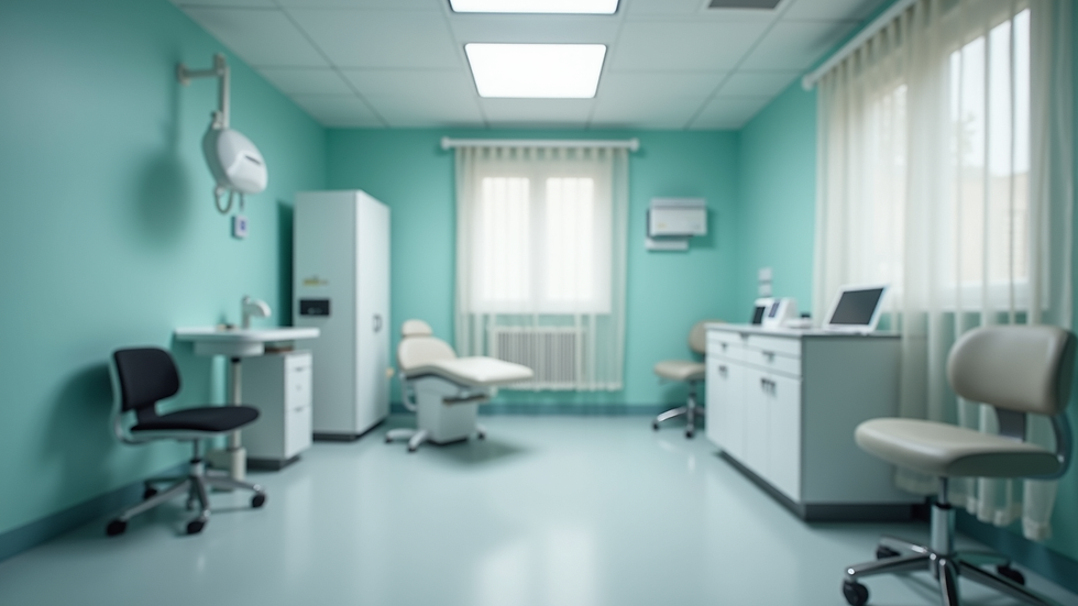 Vista frontale della sala radiologica dello studio dentistico Casetta a Torino