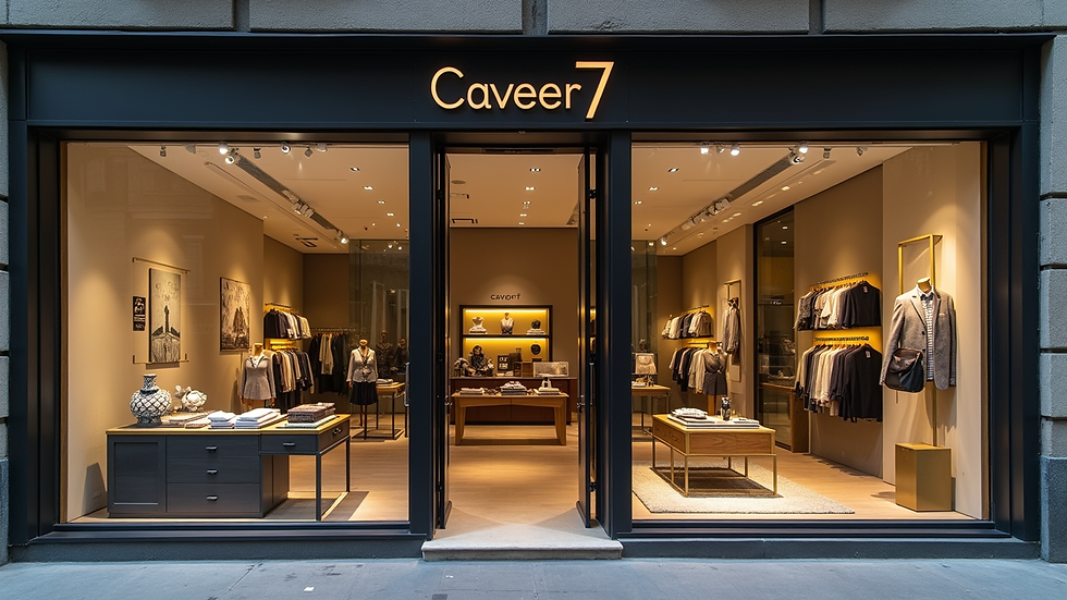 Vista frontale della boutique Cavour7 in Via Cavour 7, Torino