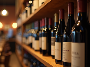 La selezione delle etichette nella carta vini di Black Torino compatibile con la nostra cucina