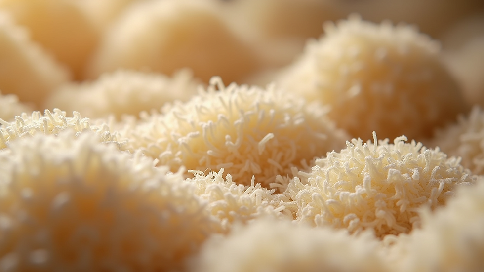 Close-up of eco-friendly insulation material made from natural fibers