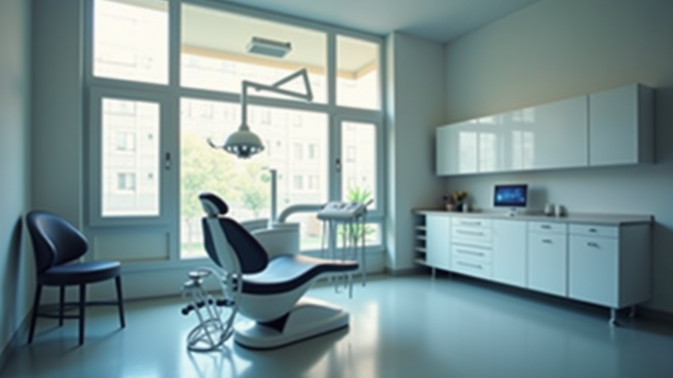 Studio dentistico moderno con apparecchiature digitali