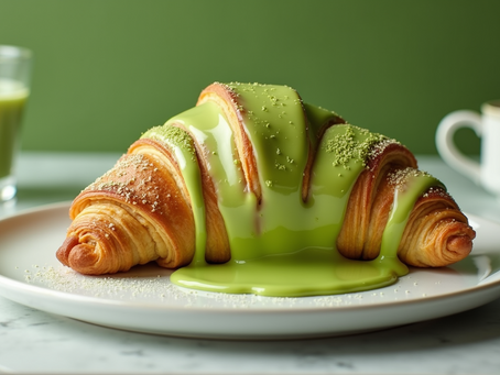 Delizie di Croissant al Tè Matcha: Un Viaggio di Sapori Orientali in Ogni Morso
