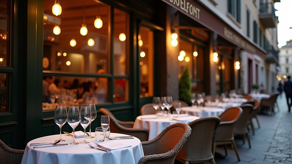 Vista esterna del ristorante storico L’Angolo di Parin in Via Bernardino Galliari a Torino