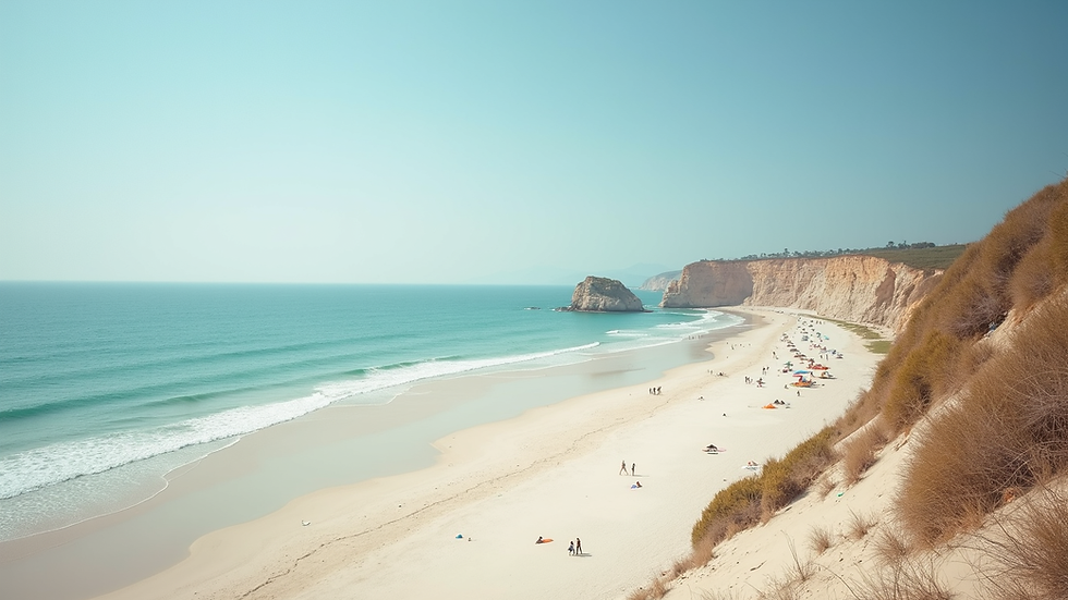 Spiaggia di Boa Vista vista dall'alto con mare turchese e sabbia bianca