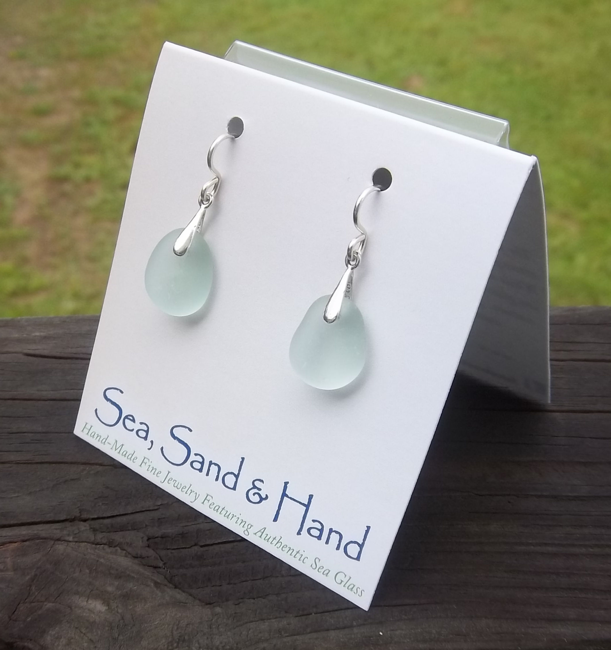 Sea Foam Green Earrings (Short Wires)
