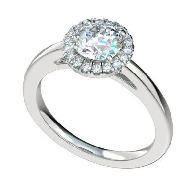 Gold " Joanne" Halo Engagement Ring Setting