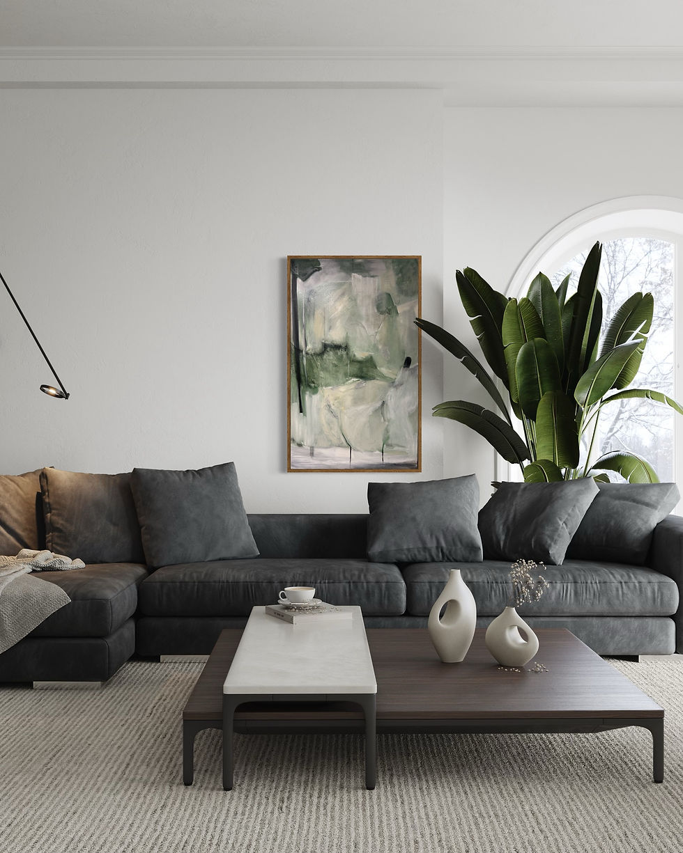 Thumbnail: "Seasons-Spring" Large Canvas Abstract Painting Original Modern Wall Art