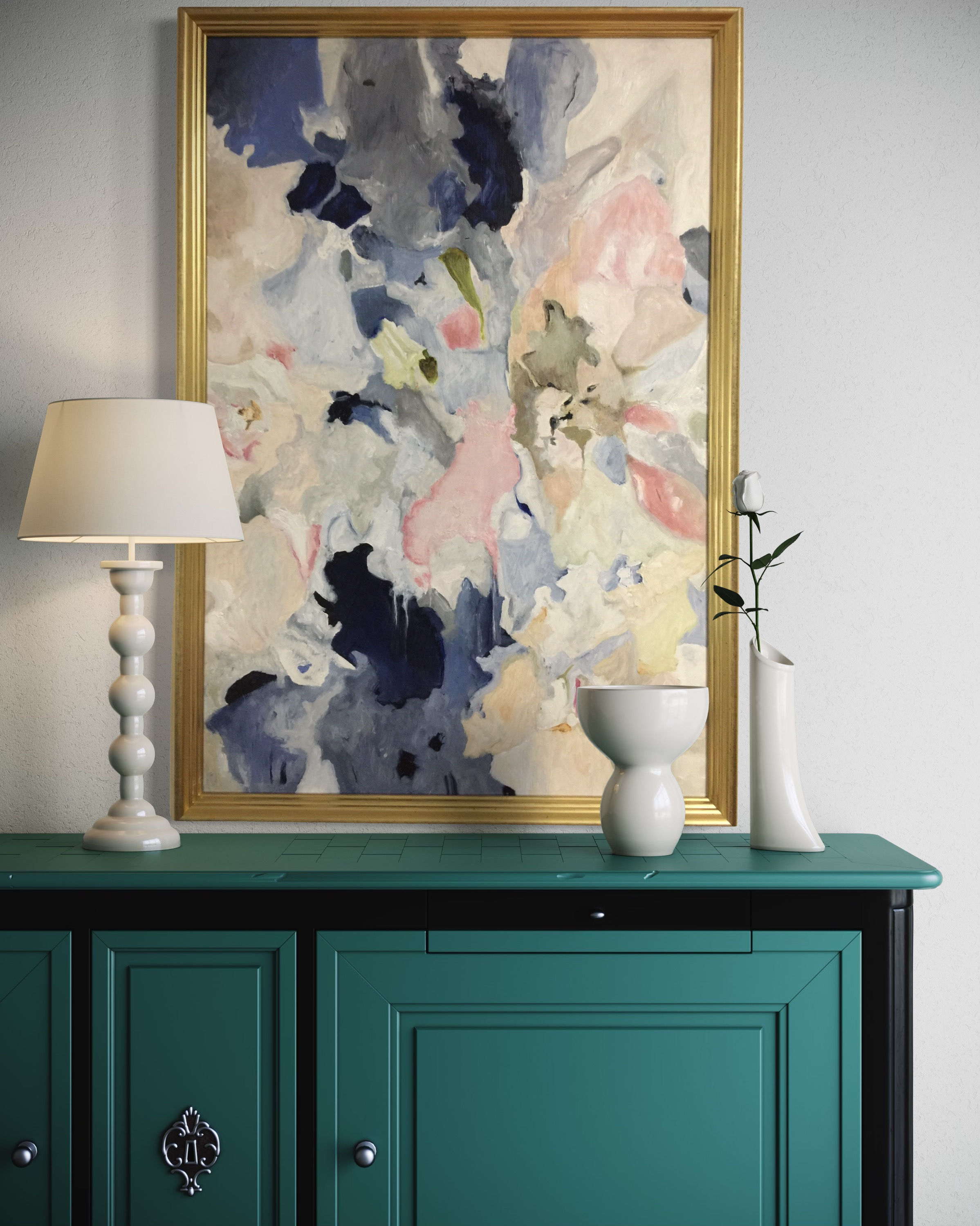 "Seasons- Summer" Large Canvas Abstract Painting Original Modern Wall Art